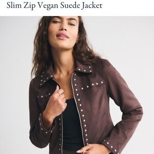 Abercrombie Women's Brown Studded Jacket
